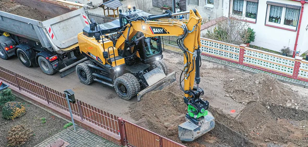 SANY SY155W wheeled excavator, photo 4