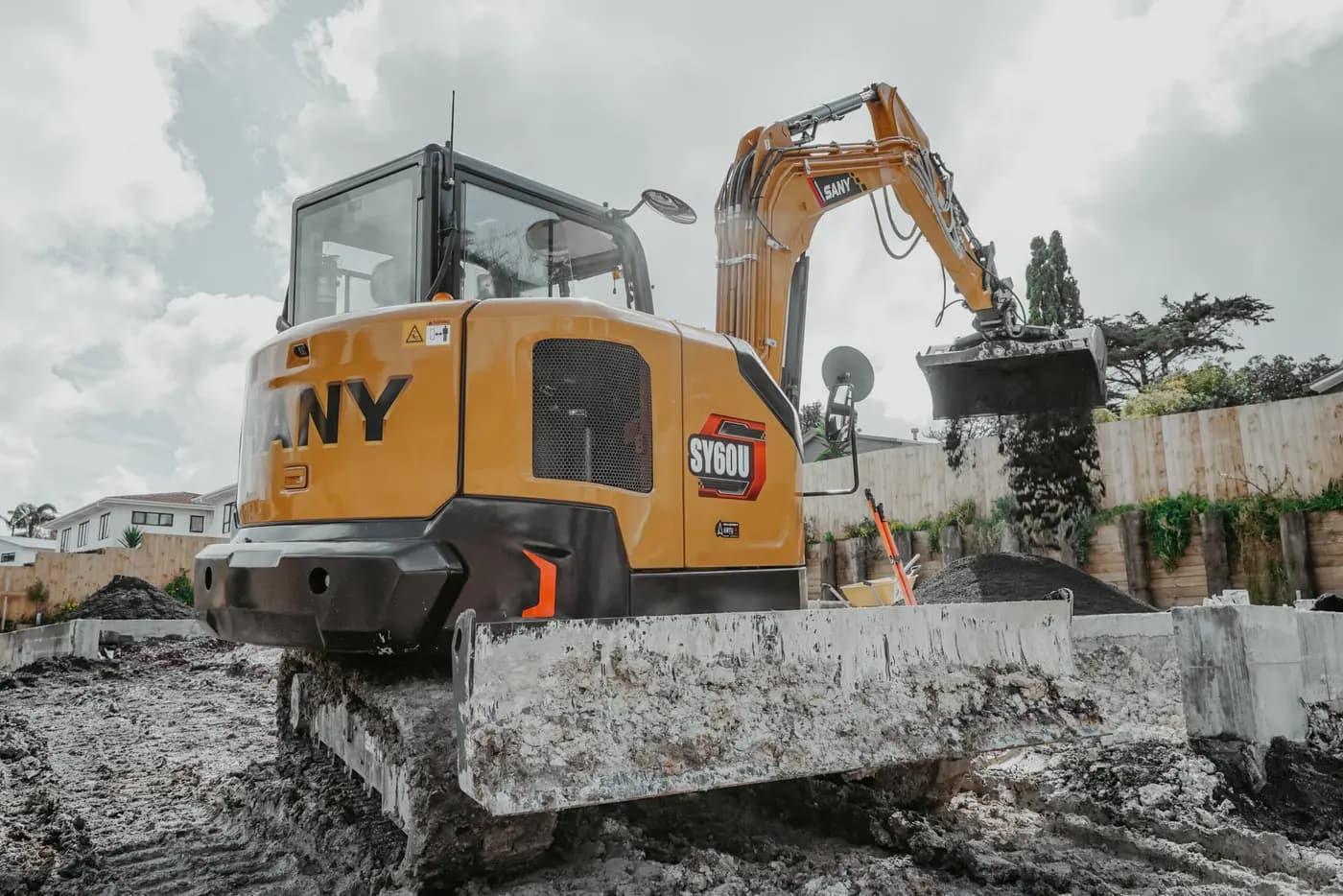 SANY SY60U compact excavator