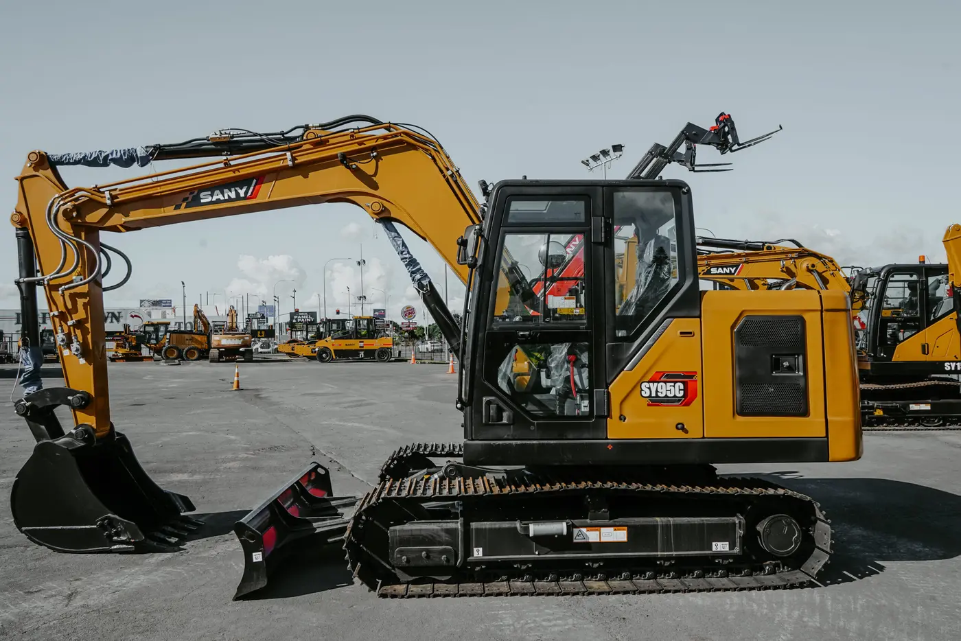 SANY SY95C compact excavator
